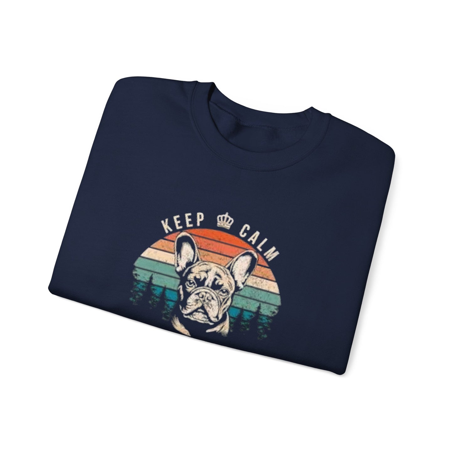 Keep Calm and Pet French Bulldog Unisex Sweatshirt