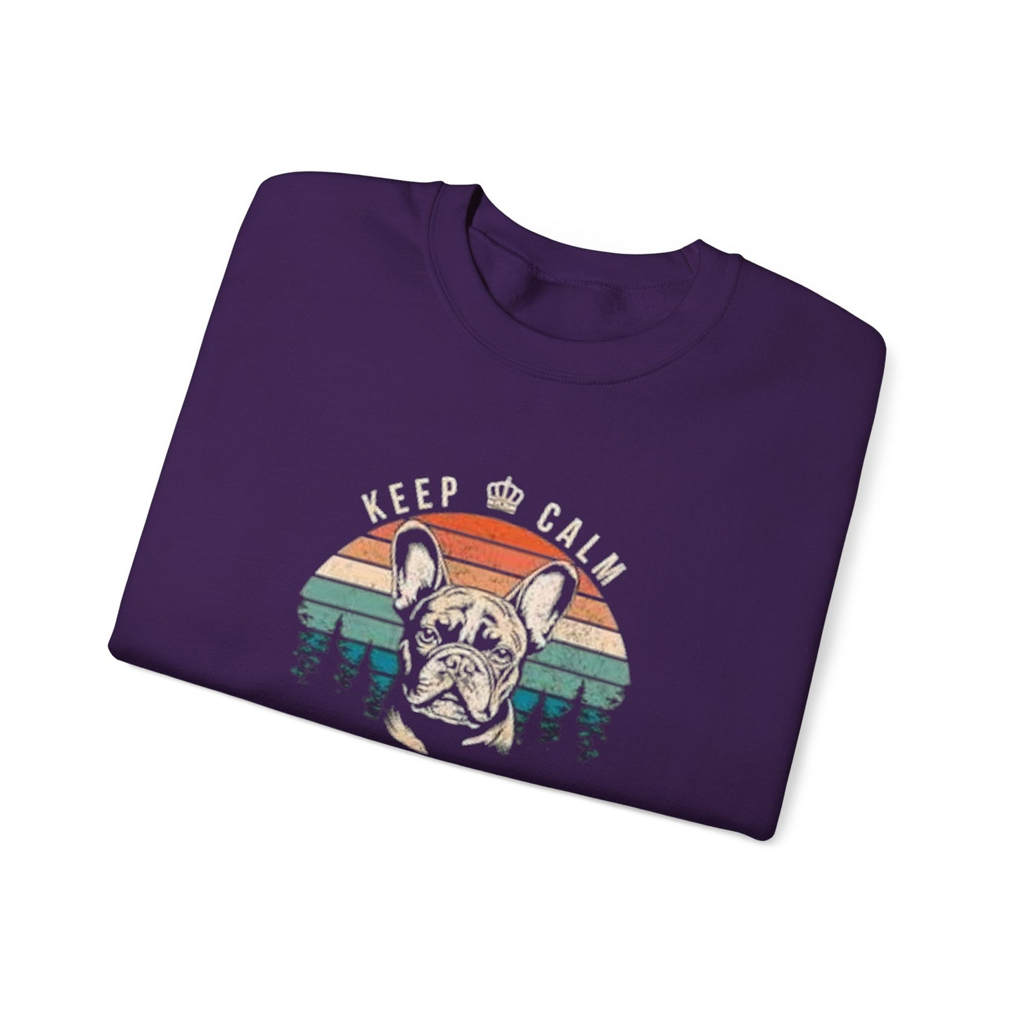Keep Calm and Pet French Bulldog Unisex Sweatshirt