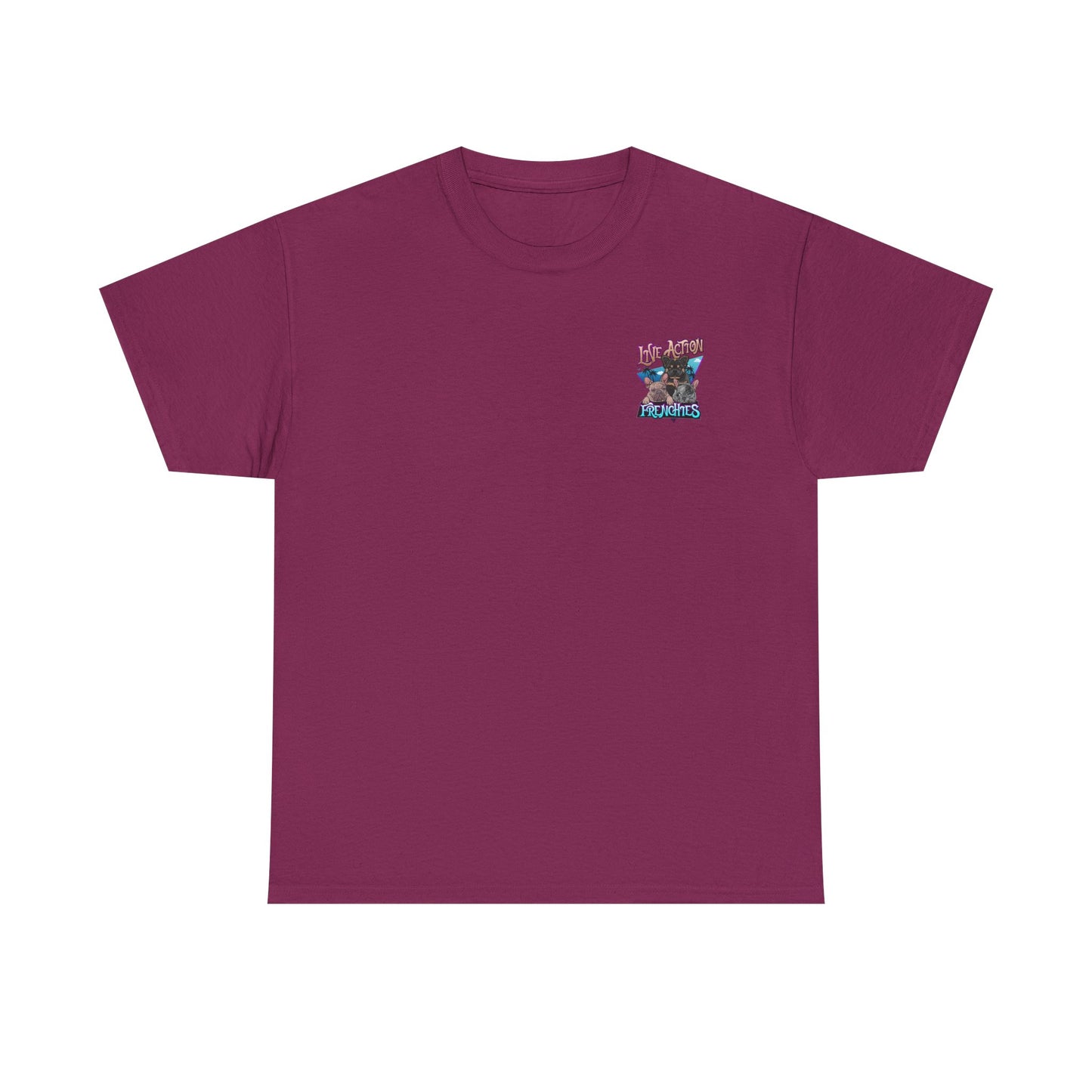 Fun Graphic Tee - 'Line Action Frenchies' Unisex T-Shirt