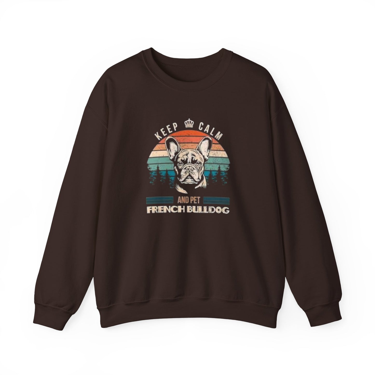 Keep Calm and Pet French Bulldog Unisex Sweatshirt