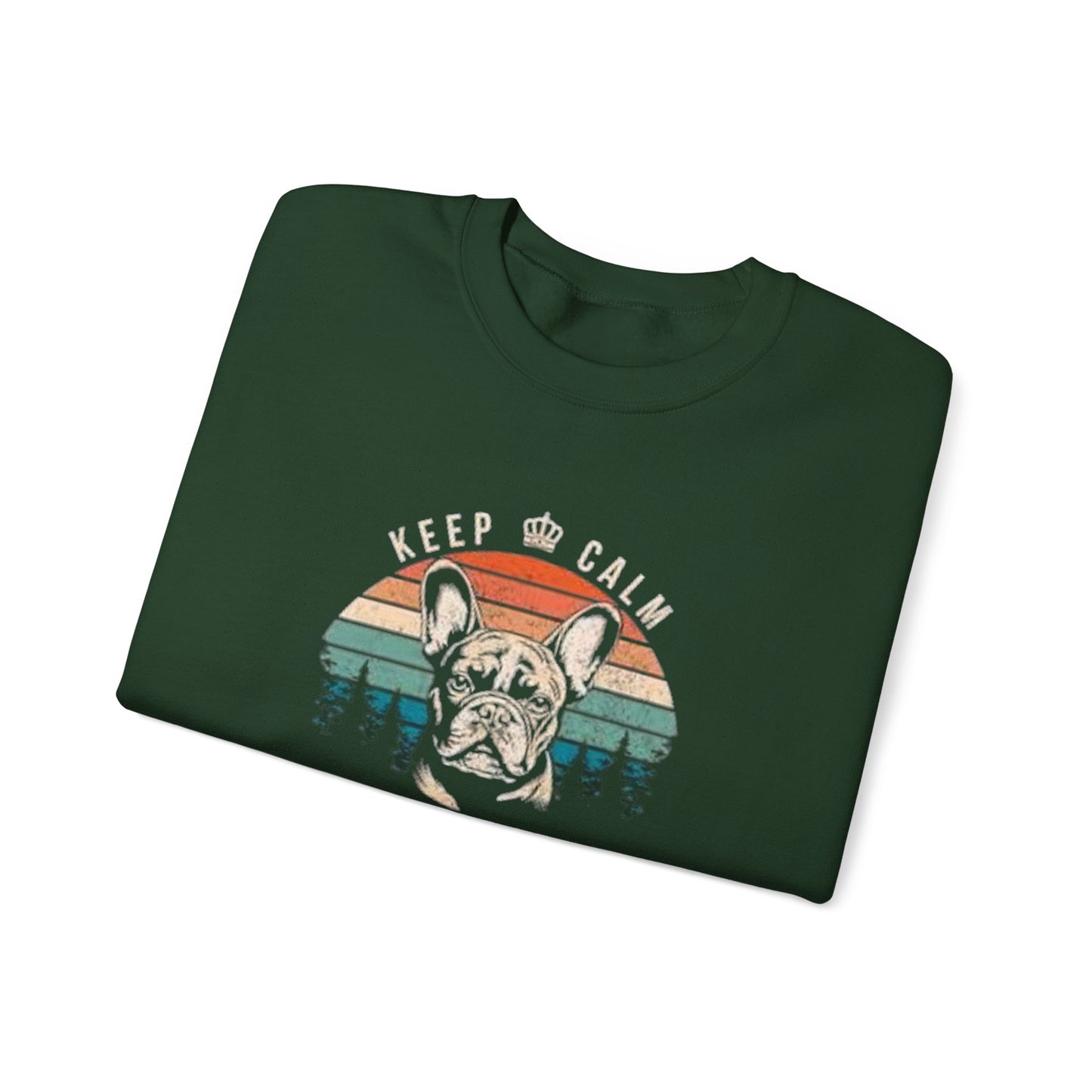 Keep Calm and Pet French Bulldog Unisex Sweatshirt