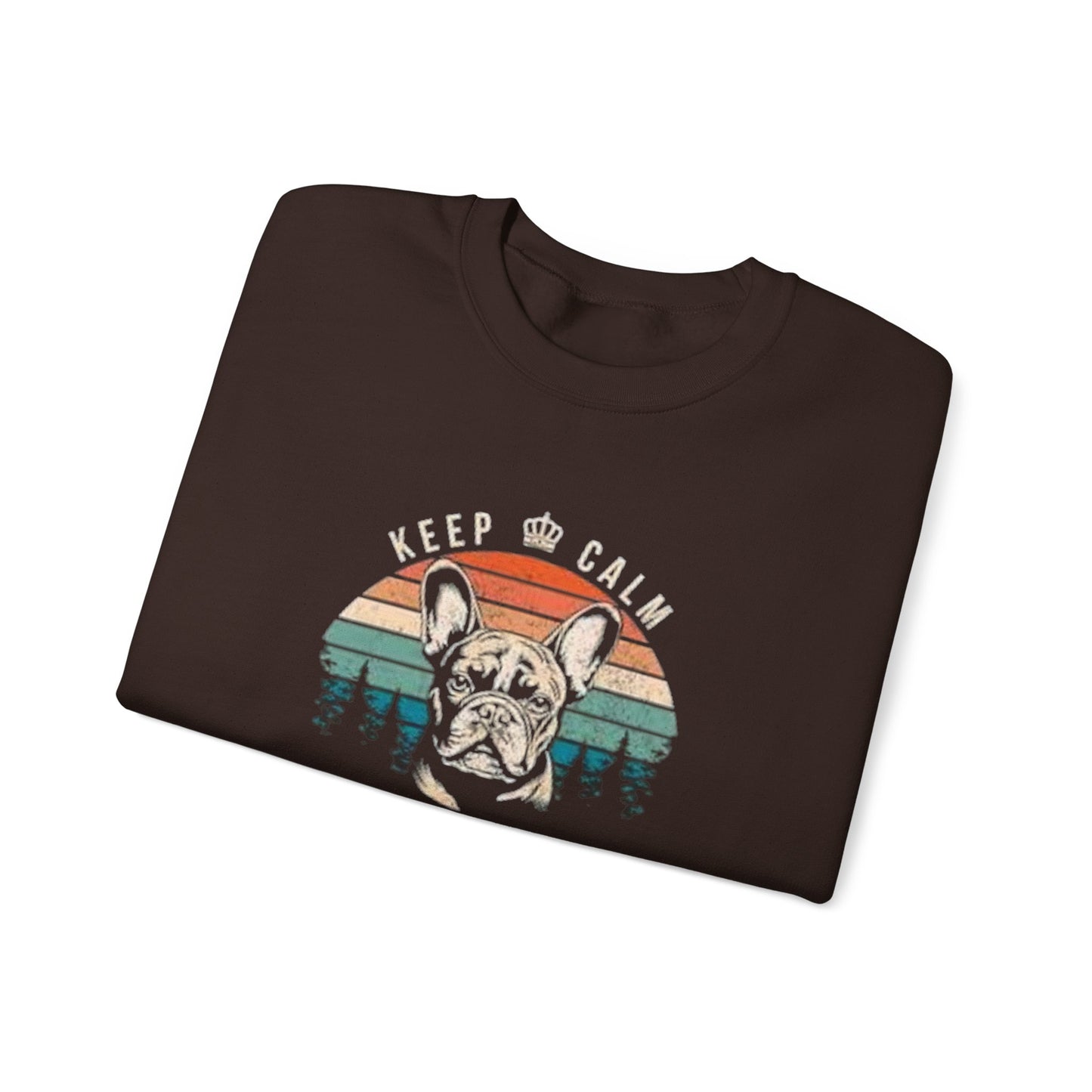 Keep Calm and Pet French Bulldog Unisex Sweatshirt