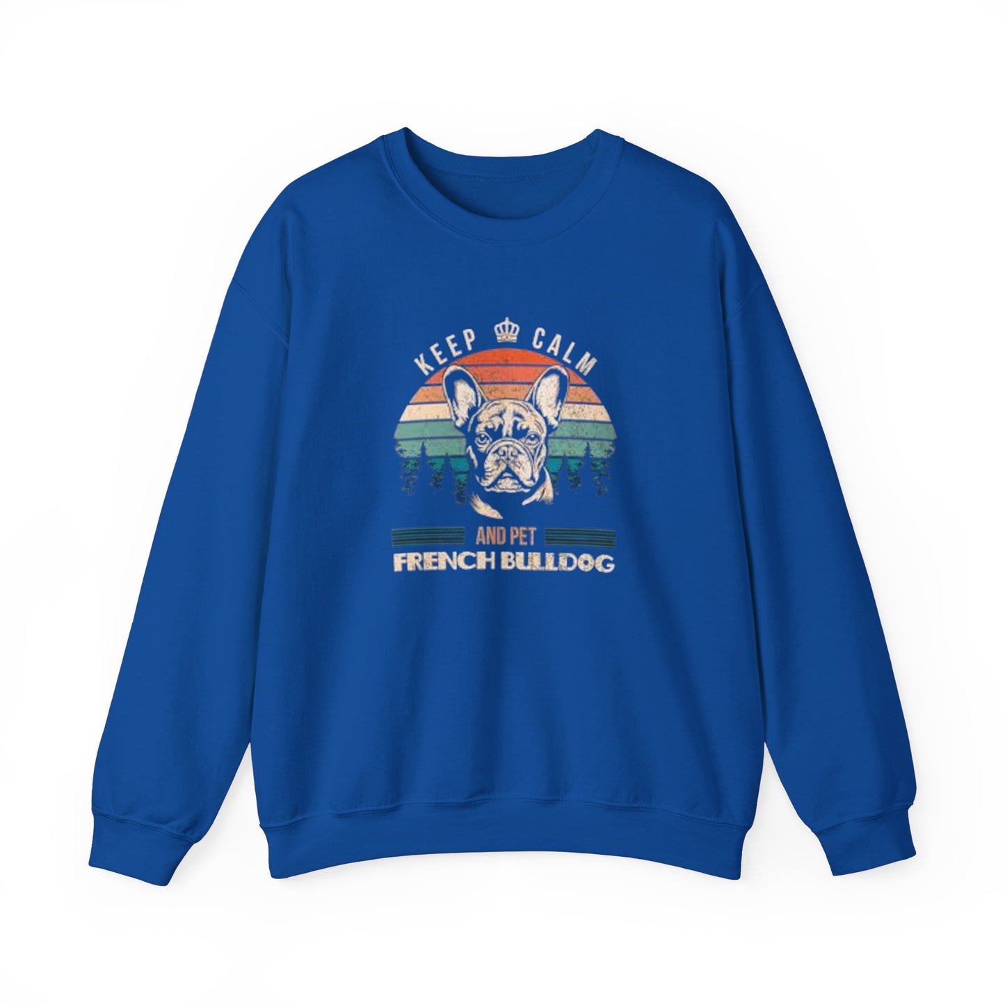 Keep Calm and Pet French Bulldog Unisex Sweatshirt