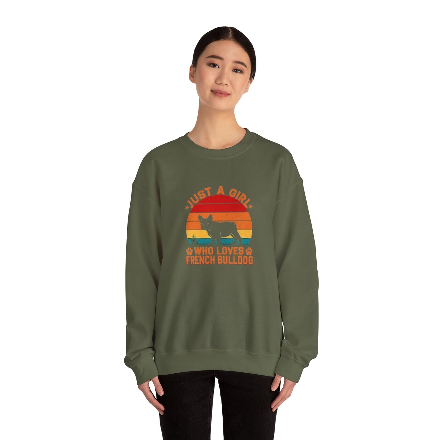 Just a Girl Who Loves French Bulldog Unisex Sweatshirt