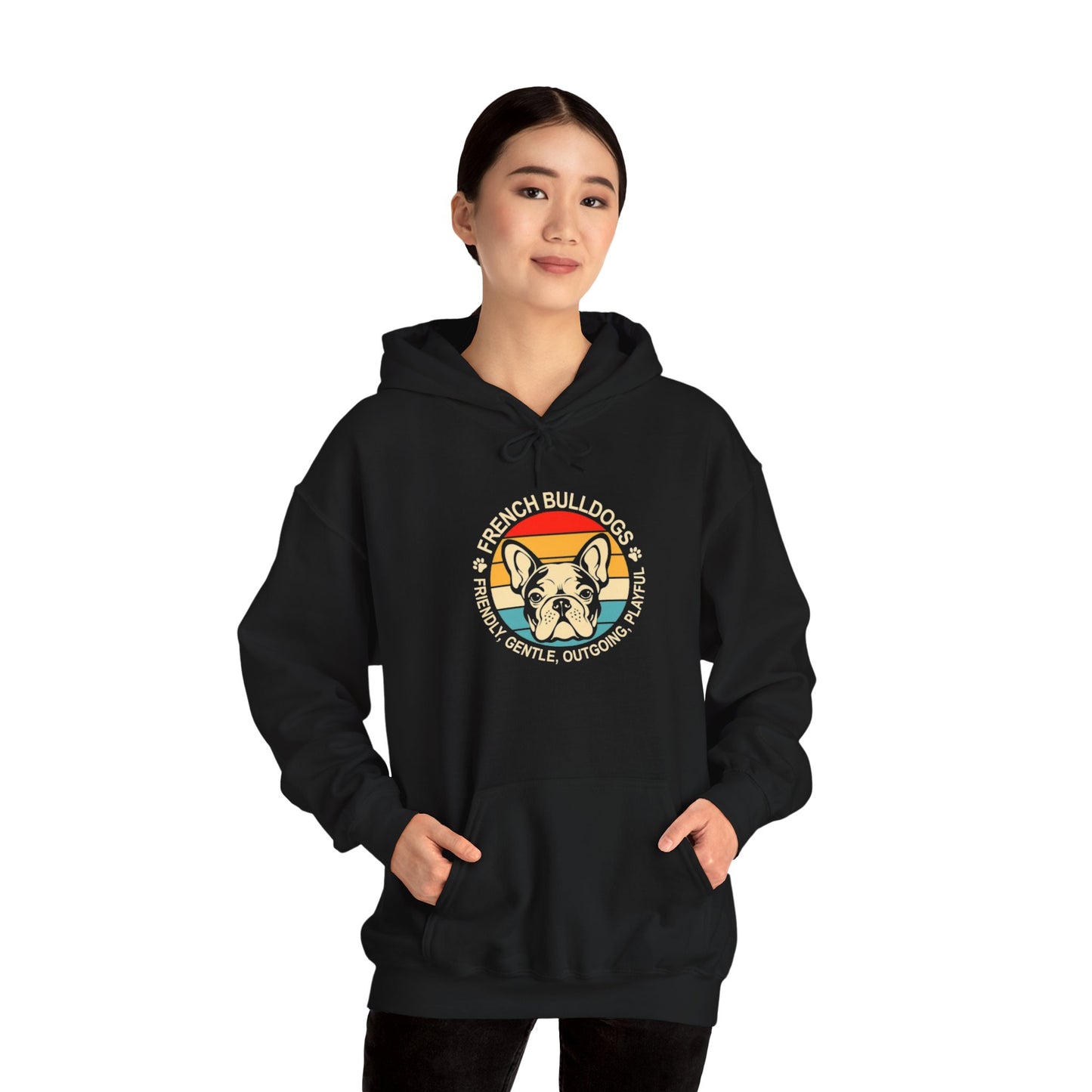 French Bulldog Vintage Vibe Unisex Hoodie