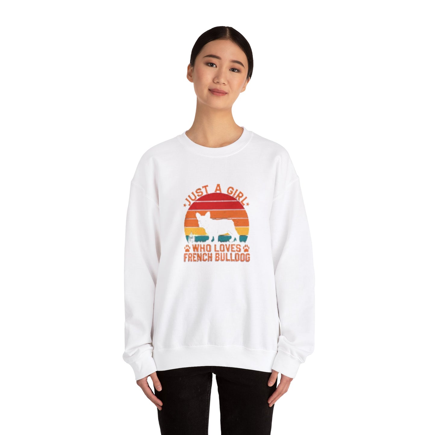 Just a Girl Who Loves French Bulldog Unisex Sweatshirt