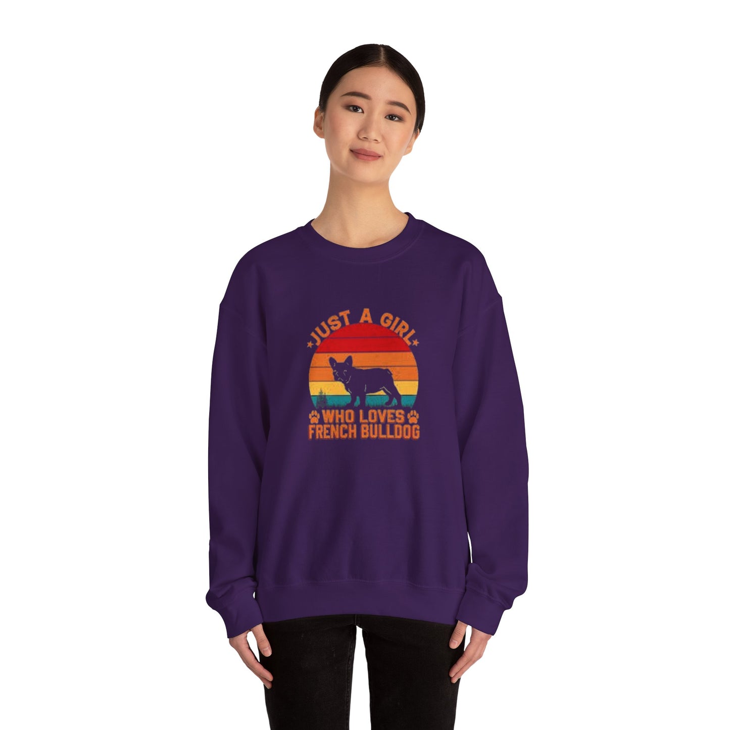 Just a Girl Who Loves French Bulldog Unisex Sweatshirt