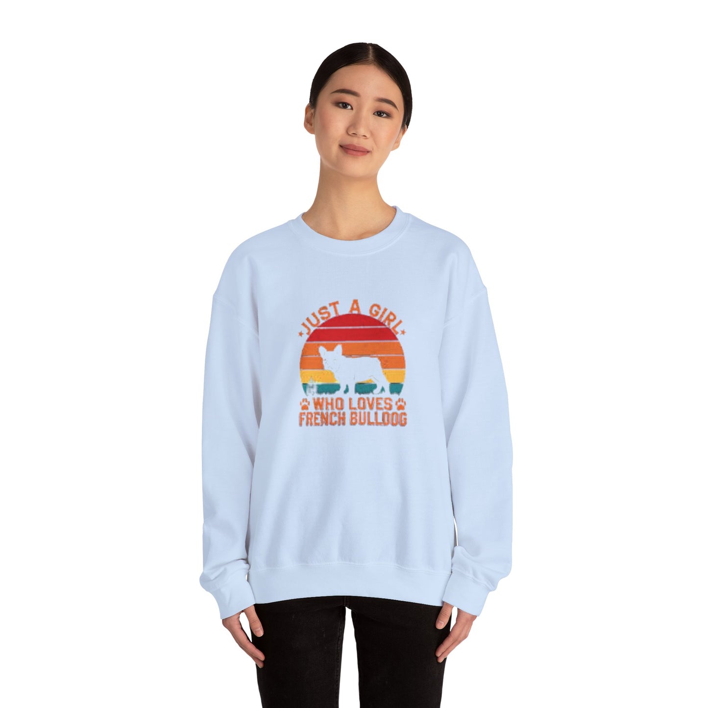 Just a Girl Who Loves French Bulldog Unisex Sweatshirt