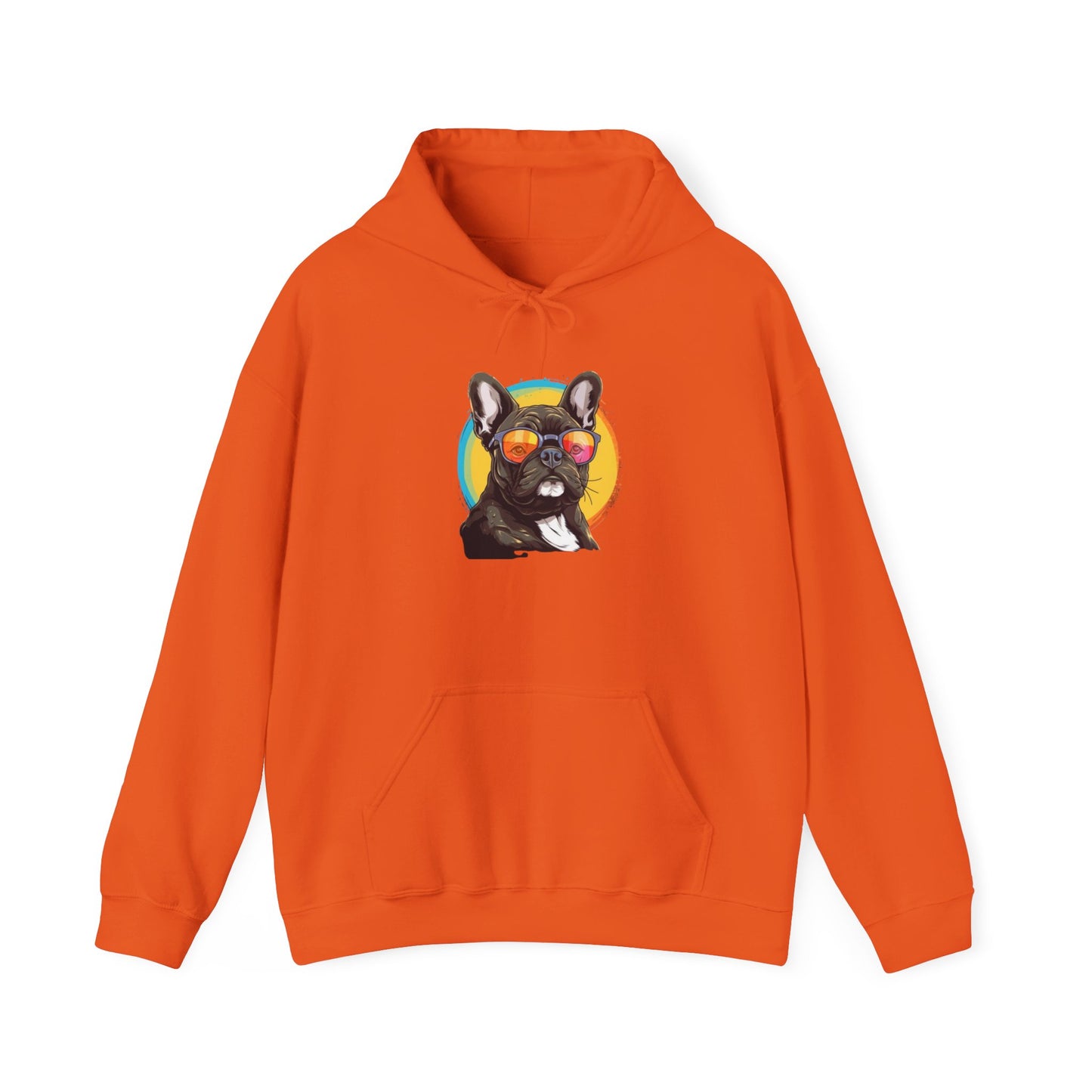 Cool French Bulldog Hoodie with Sunglasses – Unisex Hoodie