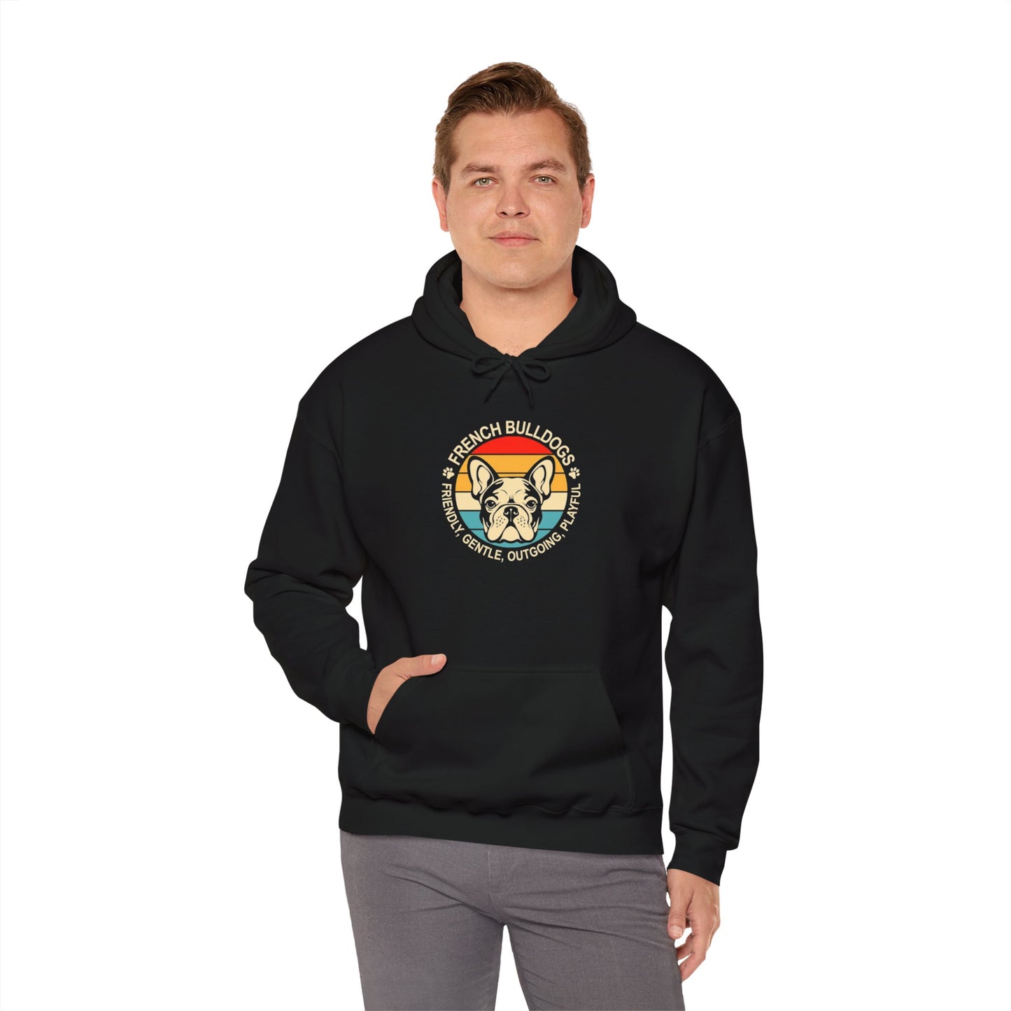 French Bulldog Vintage Vibe Unisex Hoodie