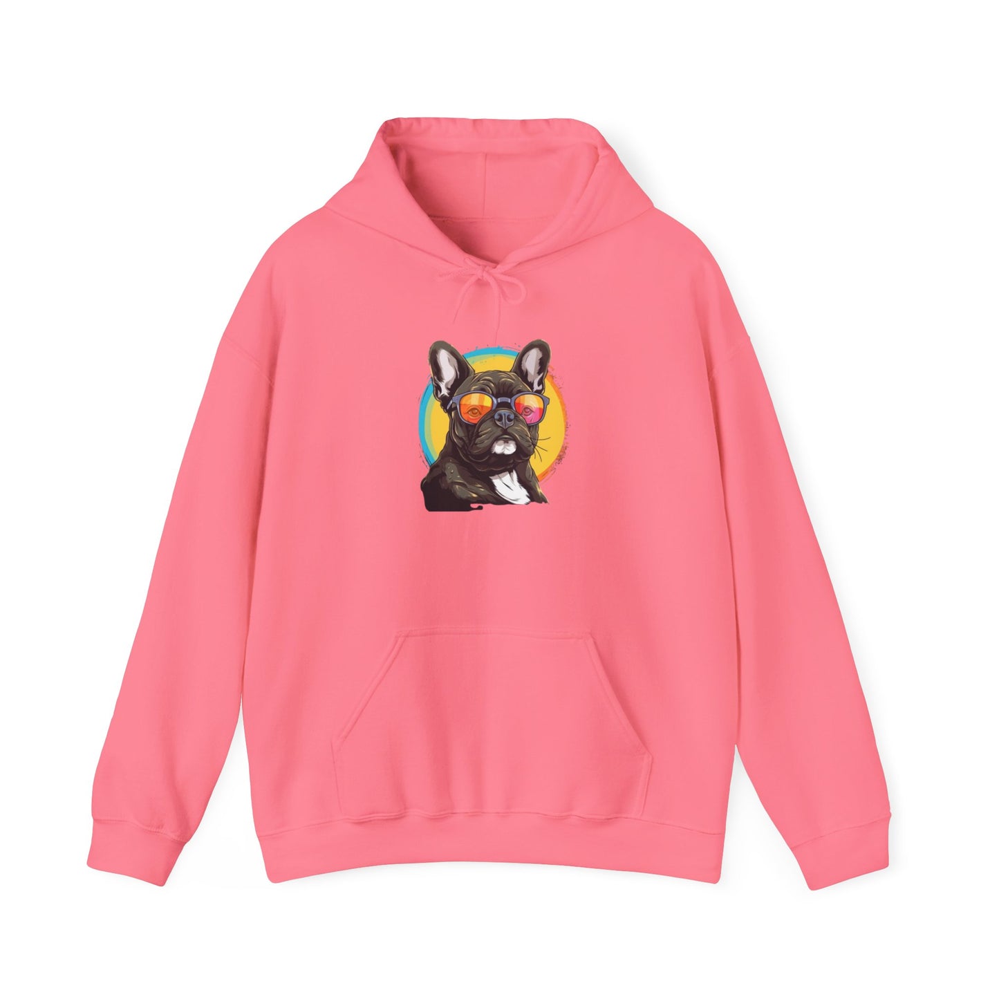 Cool French Bulldog Hoodie with Sunglasses – Unisex Hoodie