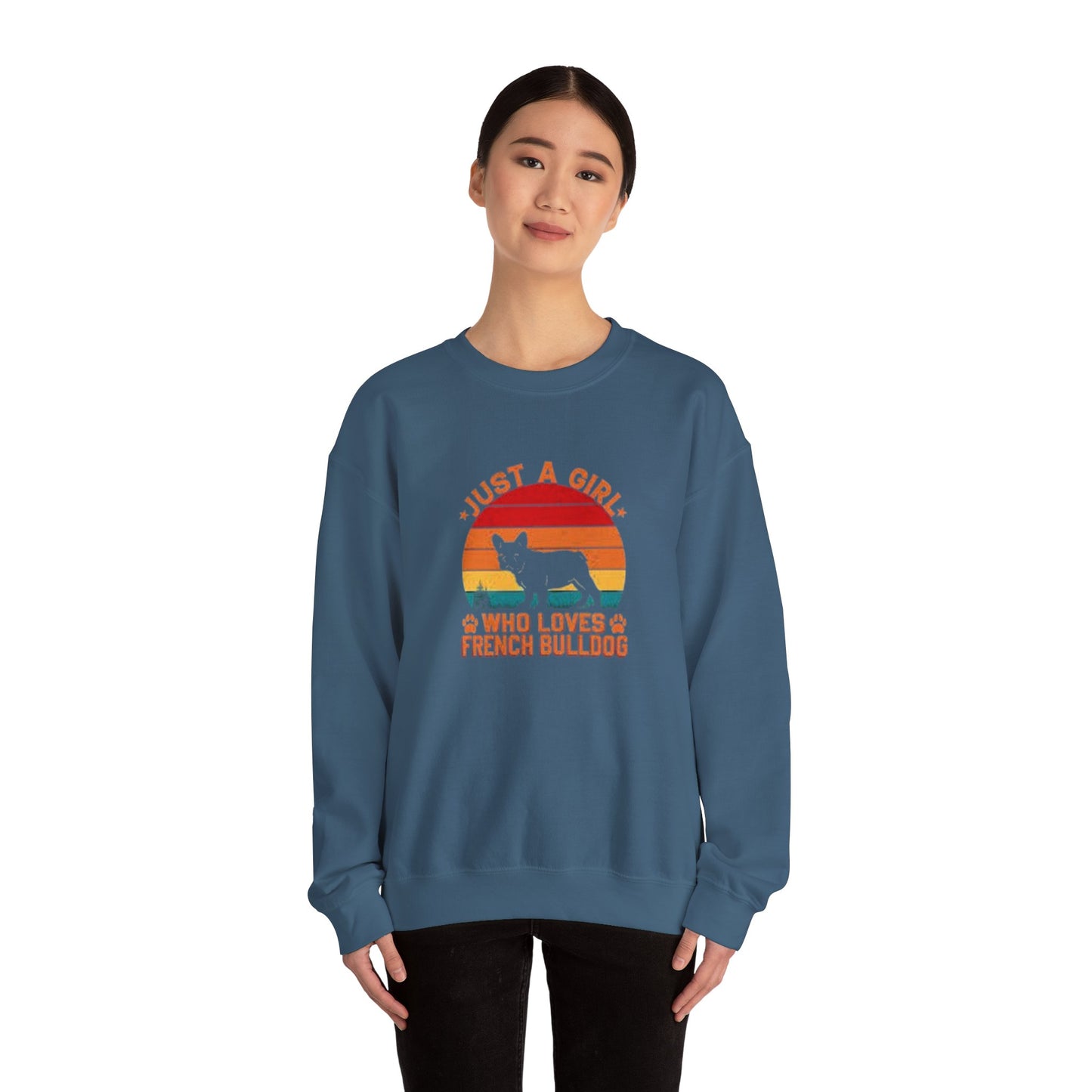 Just a Girl Who Loves French Bulldog Unisex Sweatshirt