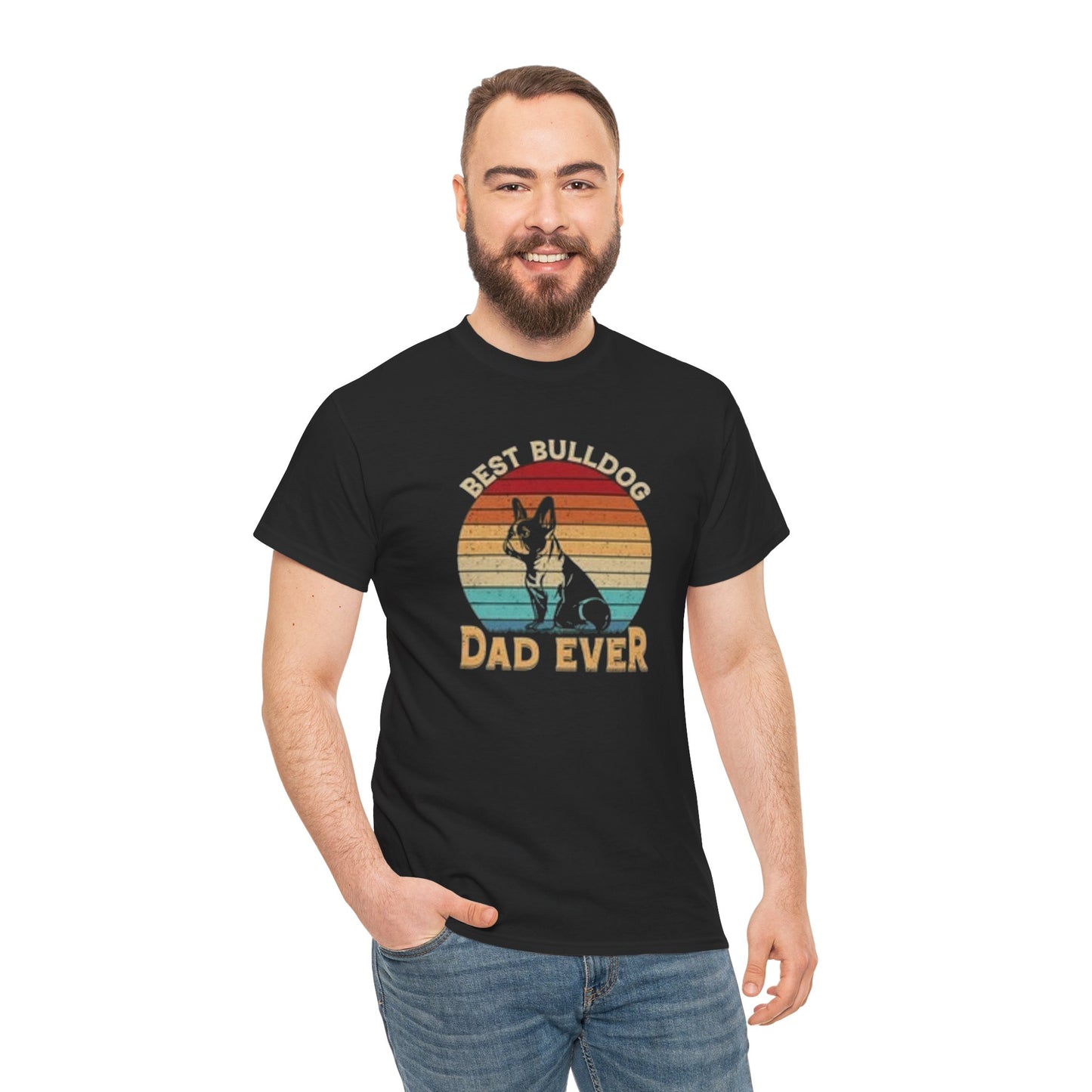 Best Bulldog Dad Ever Unisex Tee