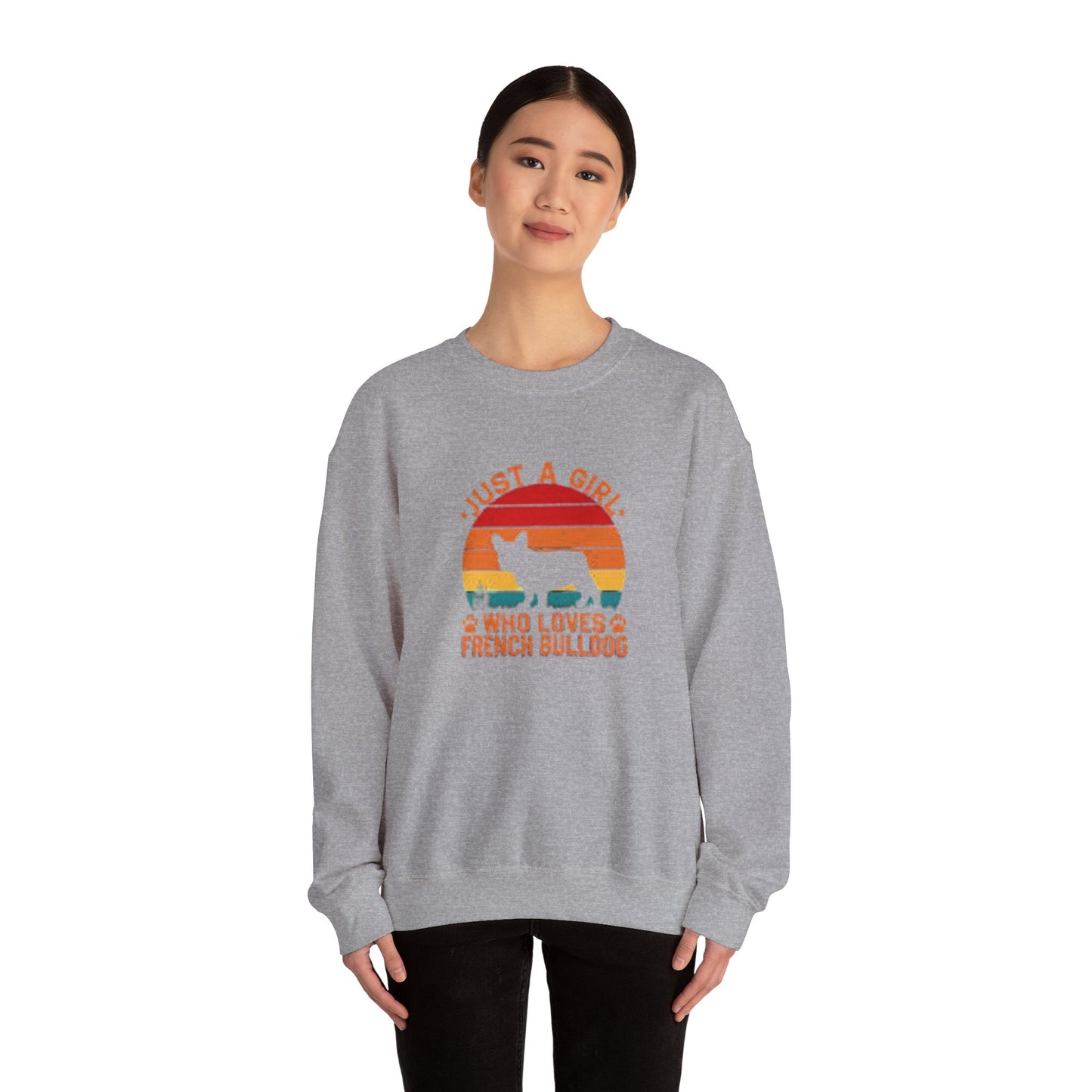 Just a Girl Who Loves French Bulldog Unisex Sweatshirt