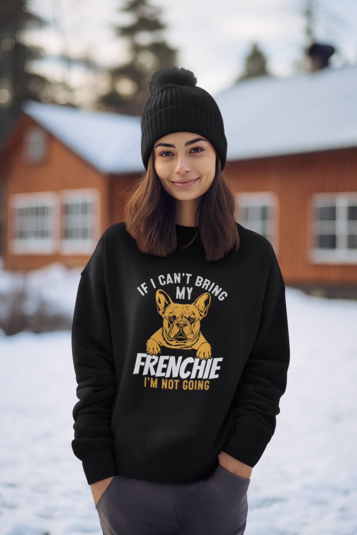 If I Can't Bring My Frenchie I'm Not Going Unisex Sweatshirt