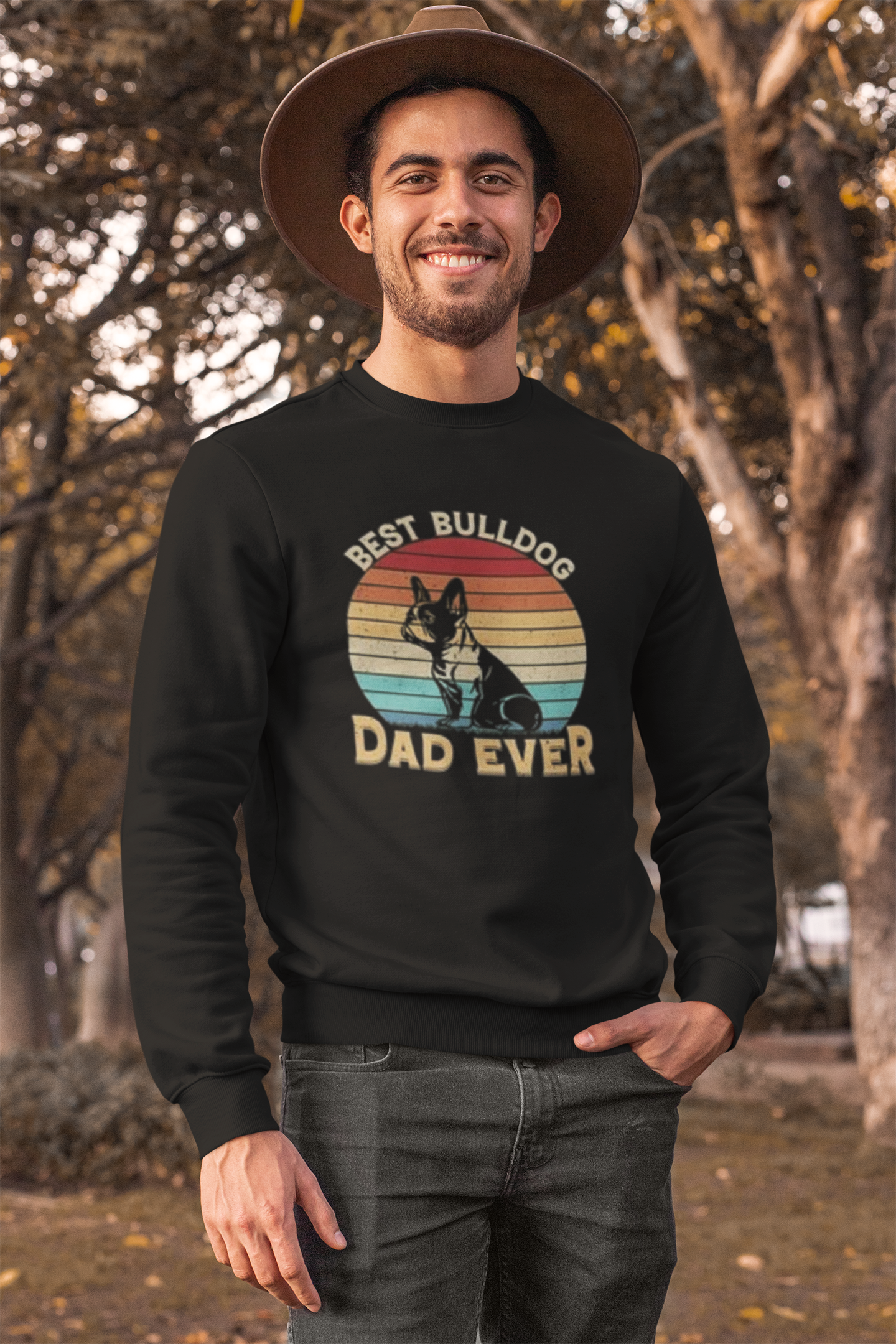 Best Bulldog Dad Ever Unisex Sweatshirt