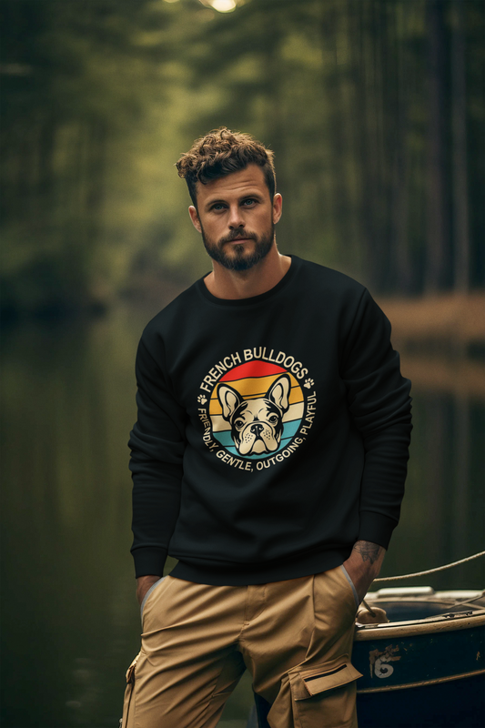 French Bulldog Vintage Vibe Unisex Sweatshirt