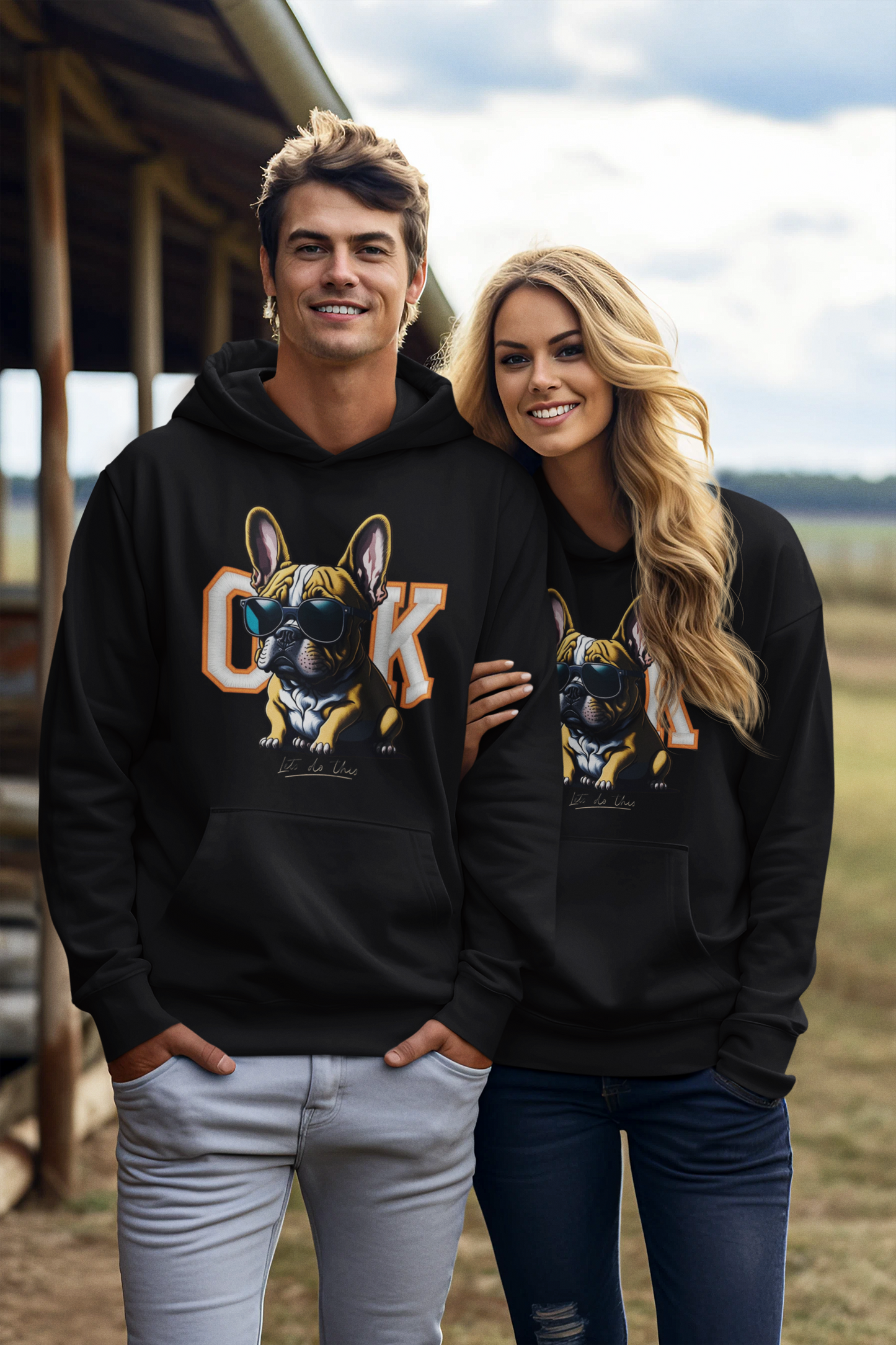 Cool French Bulldog Unisex Hoodie