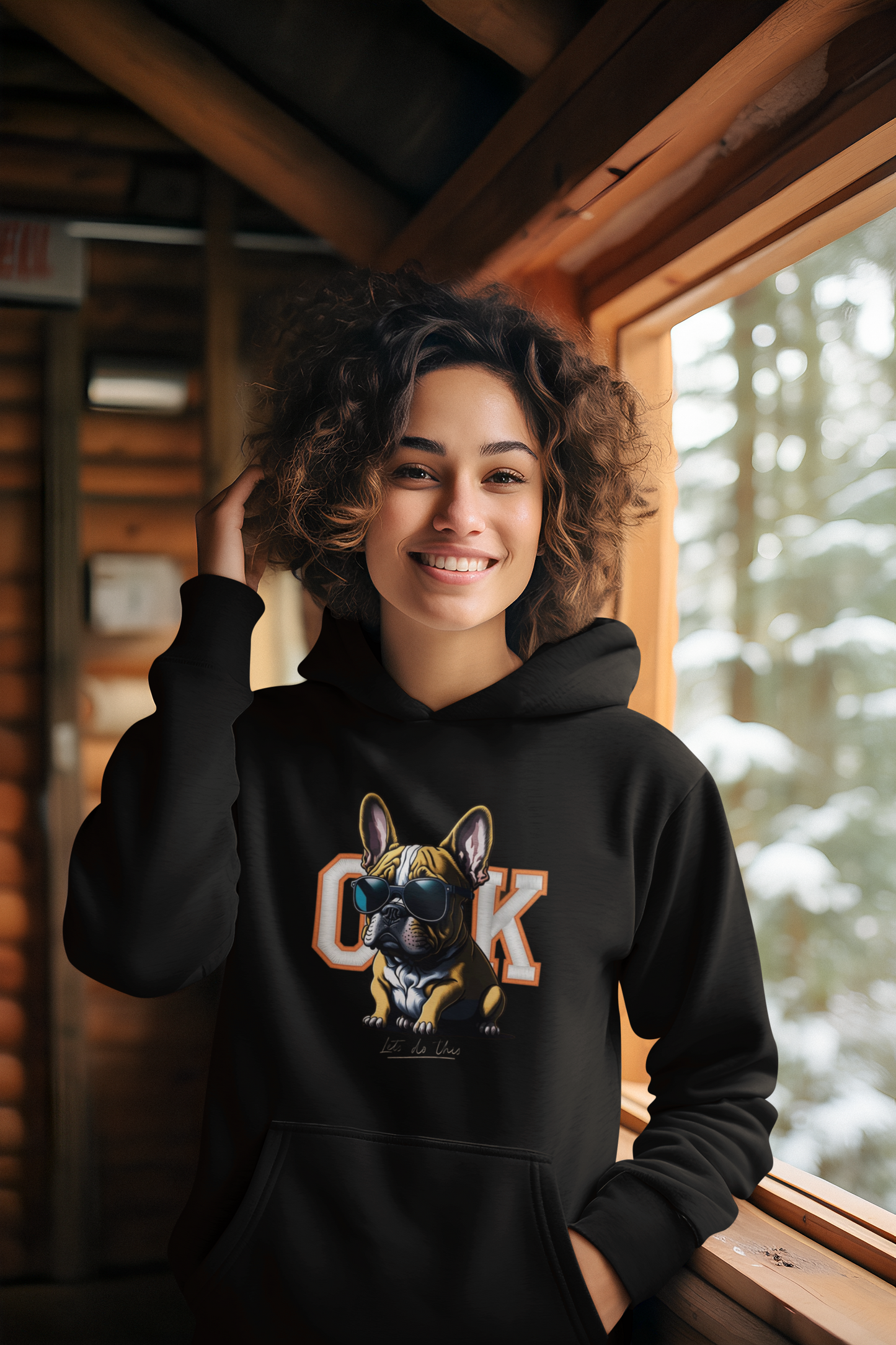 Cool French Bulldog Unisex Hoodie